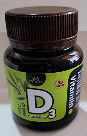 Vitamín D3 4000 IU+ Olivový olej kapsuly 300 mg № 90