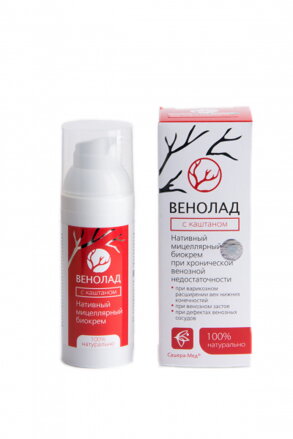 Venolad s gaštanom - prírodný biokrém 50 ml