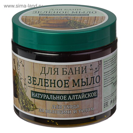 Zelené mydlo na telo a vlasy 450 g