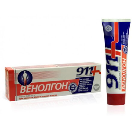 "911" – VENOLGON – gél na kŕčové žily , unavené nohy  BLR  100 ml