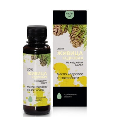 Cédrový olej s cédrovou živicou 30% a ľubovník bodkovaný 100 ml Cédrový olej s cédrovou živicou 30% a ľubovník bodkovaný 100 ml