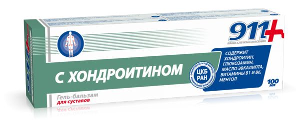 „911“ – gél s chondroitinom 100 ml UA „911“ – gél s chondroitinom 100 ml UA