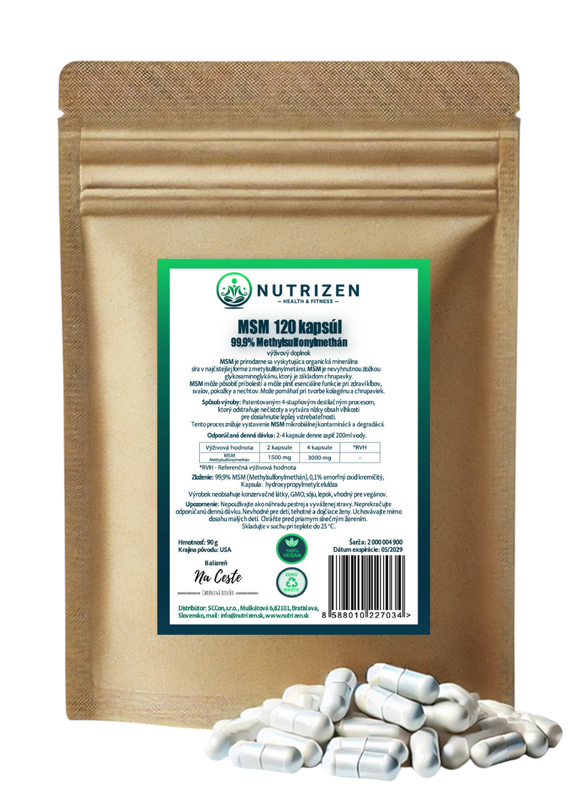 NUTRIZEM MSM kapsule 120 ks NUTRIZEM MSM kapsule 120 ks