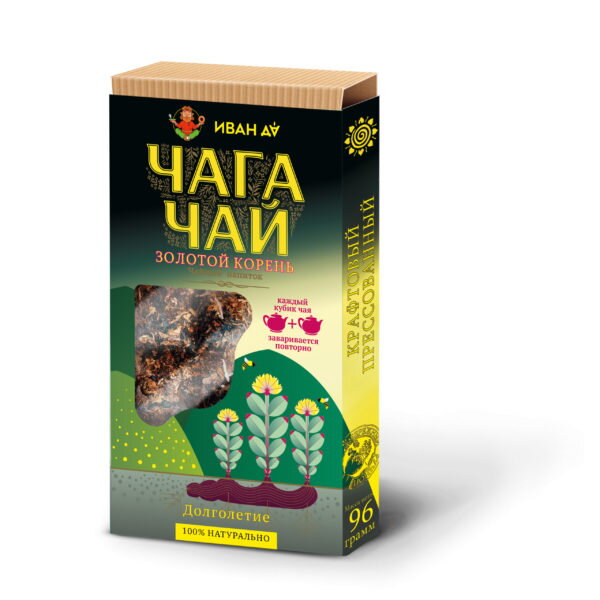 Čaga čaj so zlatým koreňom 96 g Čaga čaj so zlatým koreňom 96 g