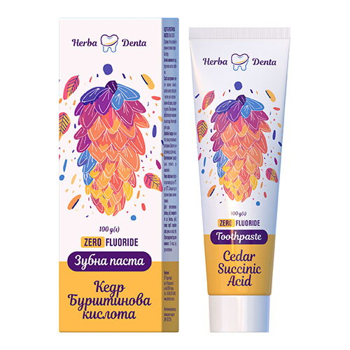 Zubná pasta /bez fluoru/ - céder, kyselina jantárová 100 g
