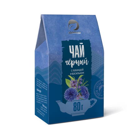 Čierny čaj s levanduľou a nevädzou 80 g