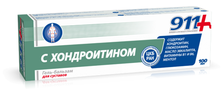 „911“ – gél s chondroitinom  100 ml UA