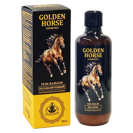 Gél-balzam „Golden horse - relax“  - chladivý  400ml UA