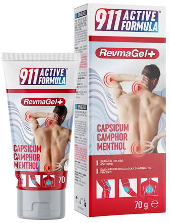 911 – revmagel na svaly, chrbát, ruky a nohy -  UA     70 g