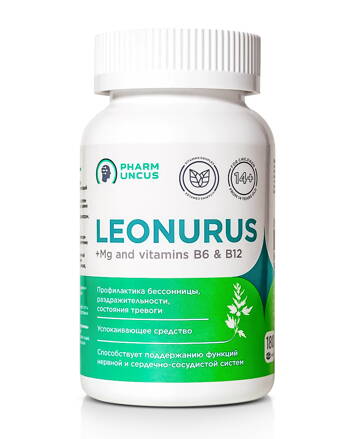 „Leonurus“ (srdcovník) s Mg , vitamin B6 a B12    180 kaps