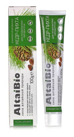 Zubná pasta AltajBio - céder, sibírska jedľa a koloidné striebro 75 ml